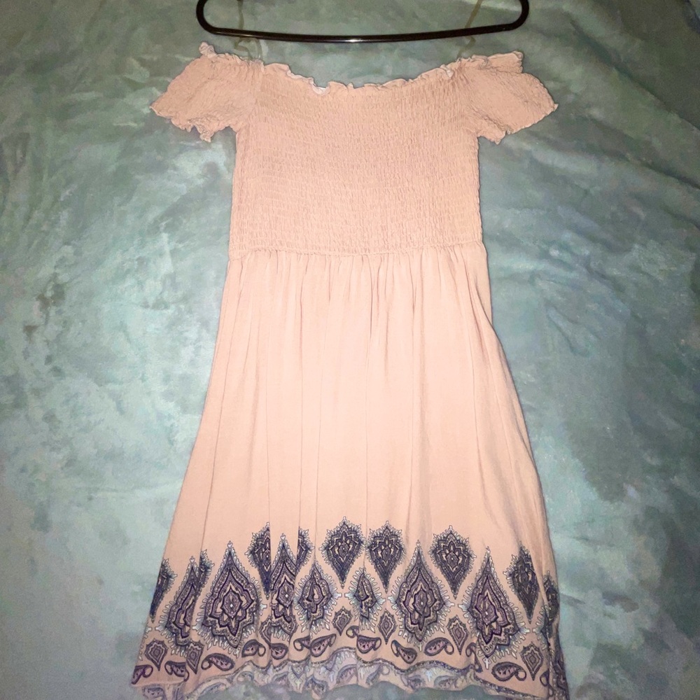 Light Pink Strapless Mini dress